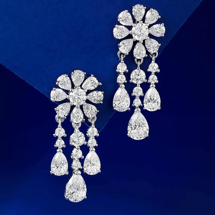 قراط فانا الفاخرة المصنوعة من الفضة الإسترلينية عيار 925Vana Luxury 925 Sterling Silver Earrings