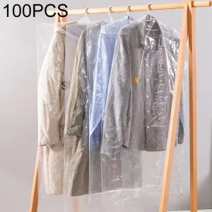 100 Disposable Dust Bags | 60x130cm | Thick PE Material | Transparent