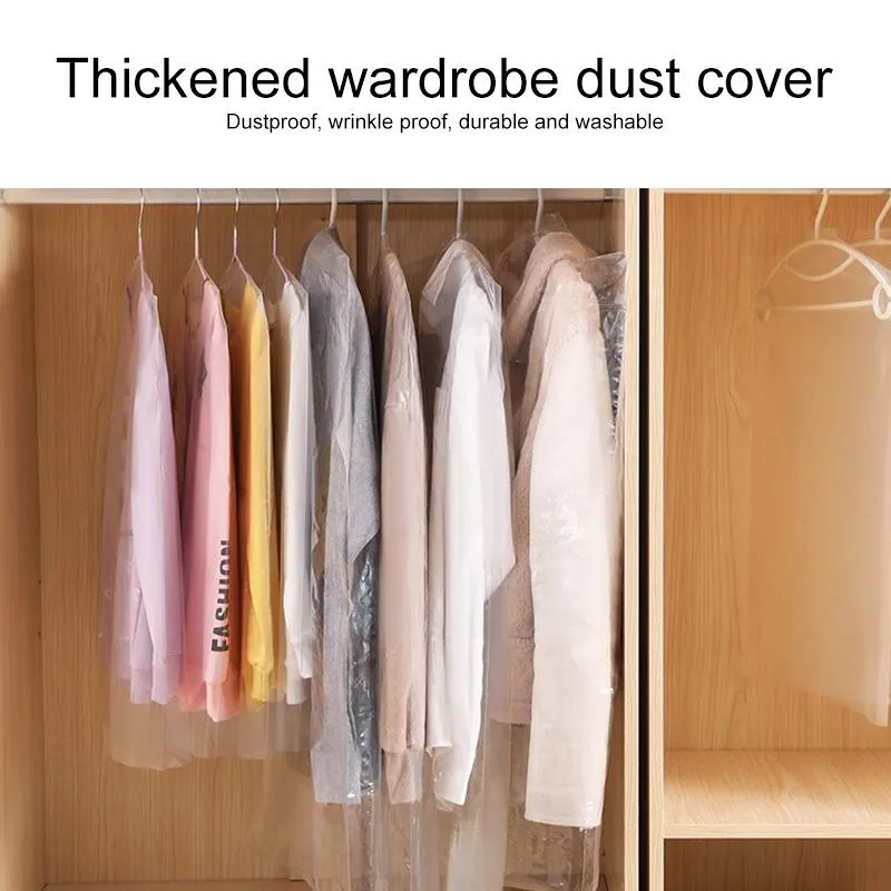 100 Disposable Dust Bags | 60x150cm | Thick PE | Transparent Cover