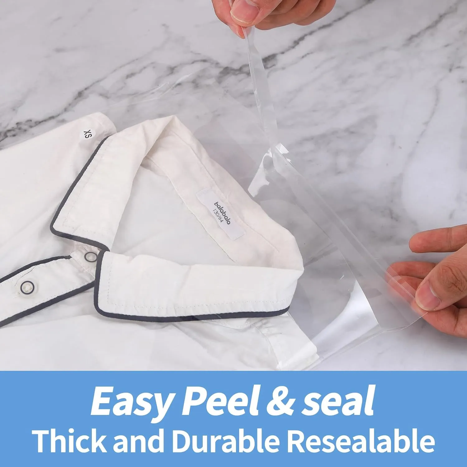 100 Pieces Large Self Sealing Cellophane Bags Self Adhesive 10 x13 inches Cellophane Bags for Packaging Clothes, T-shirts, Pants Party Favors and More