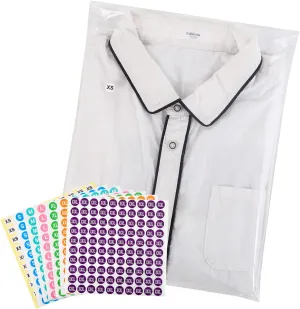 100 Pieces Large Self Sealing Cellophane Bags Self Adhesive 10 x13 inches Cellophane Bags for Packaging Clothes, T-shirts, Pants Party Favors and More