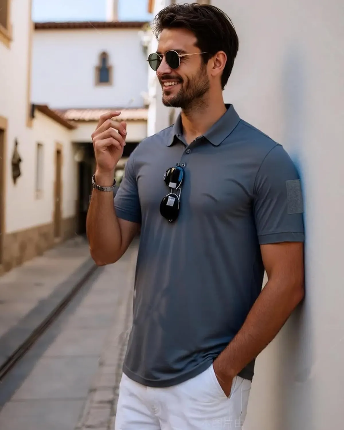 3 Pack Mens Polo Shirts Quick Dry Performance Short Sleeve Lightweight Golf Tactical Shirts Casual Collared T-Shirt