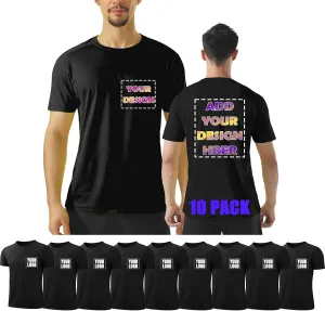 BeautyWill Custom Logo Mens T-Shirts Dry Fit Flourescent Work Shirts Athletic Construction Outdoor Activewear for Men
