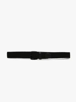 Braided Elastic Belt - Black