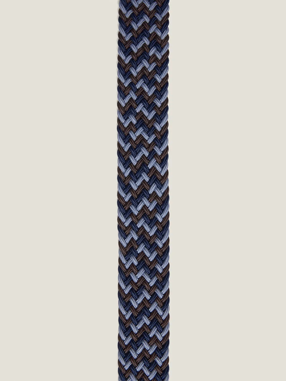 Braided Elastic Belt - Indigo Multi
