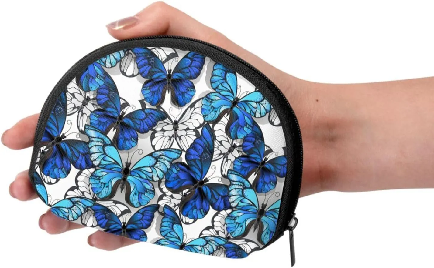 Butterfly Coin Purse Mini Wallet Change Pouch Key Holder Zipper Small Cosmetic Makeup Storage Bags