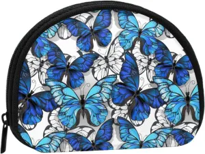 Butterfly Coin Purse Mini Wallet Change Pouch Key Holder Zipper Small Cosmetic Makeup Storage Bags