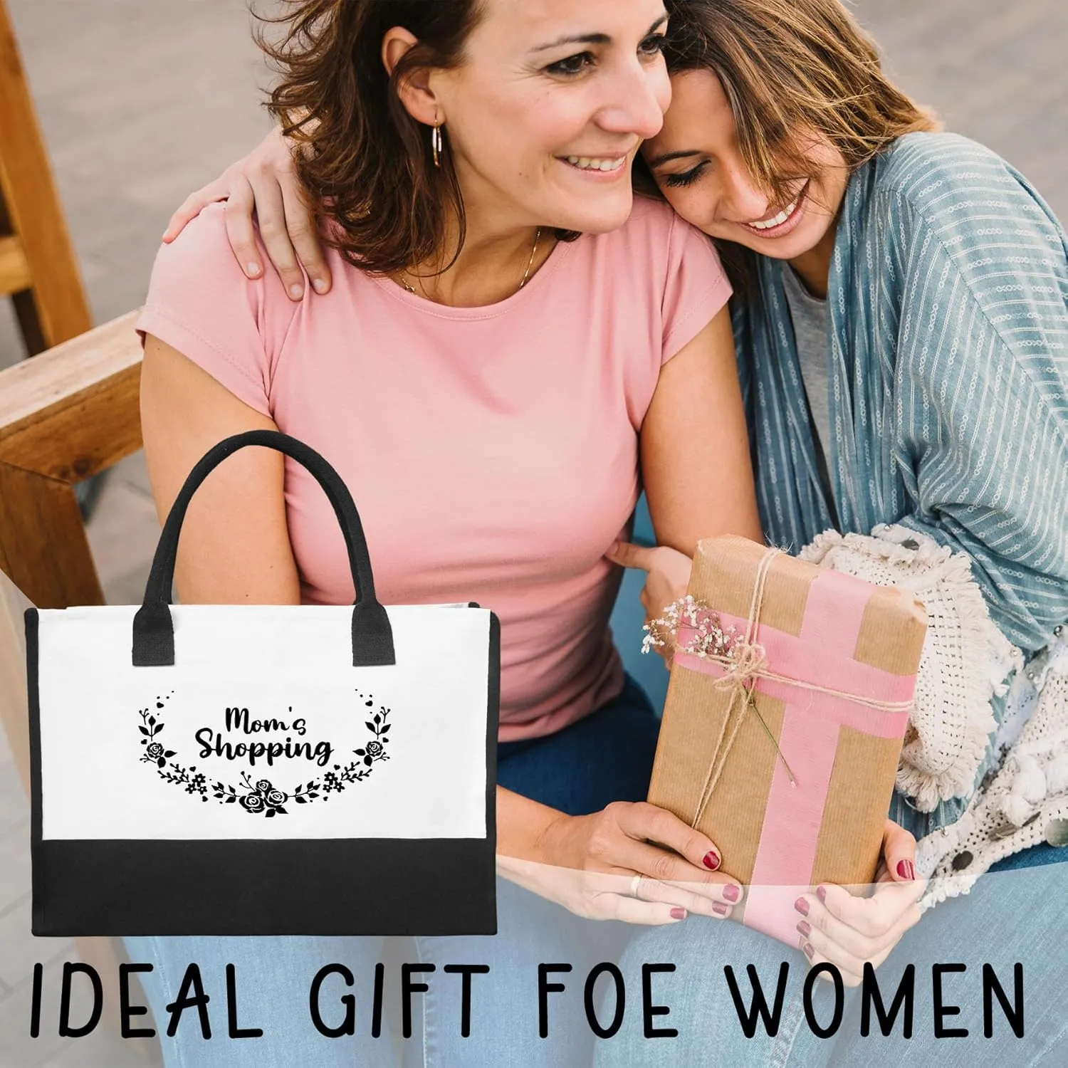 Canvas Tote Bag Canvas Beach Bag for,Shopping Bag,Mothers Day Christmas Birthday Gifts,Thoughtful Gifts.