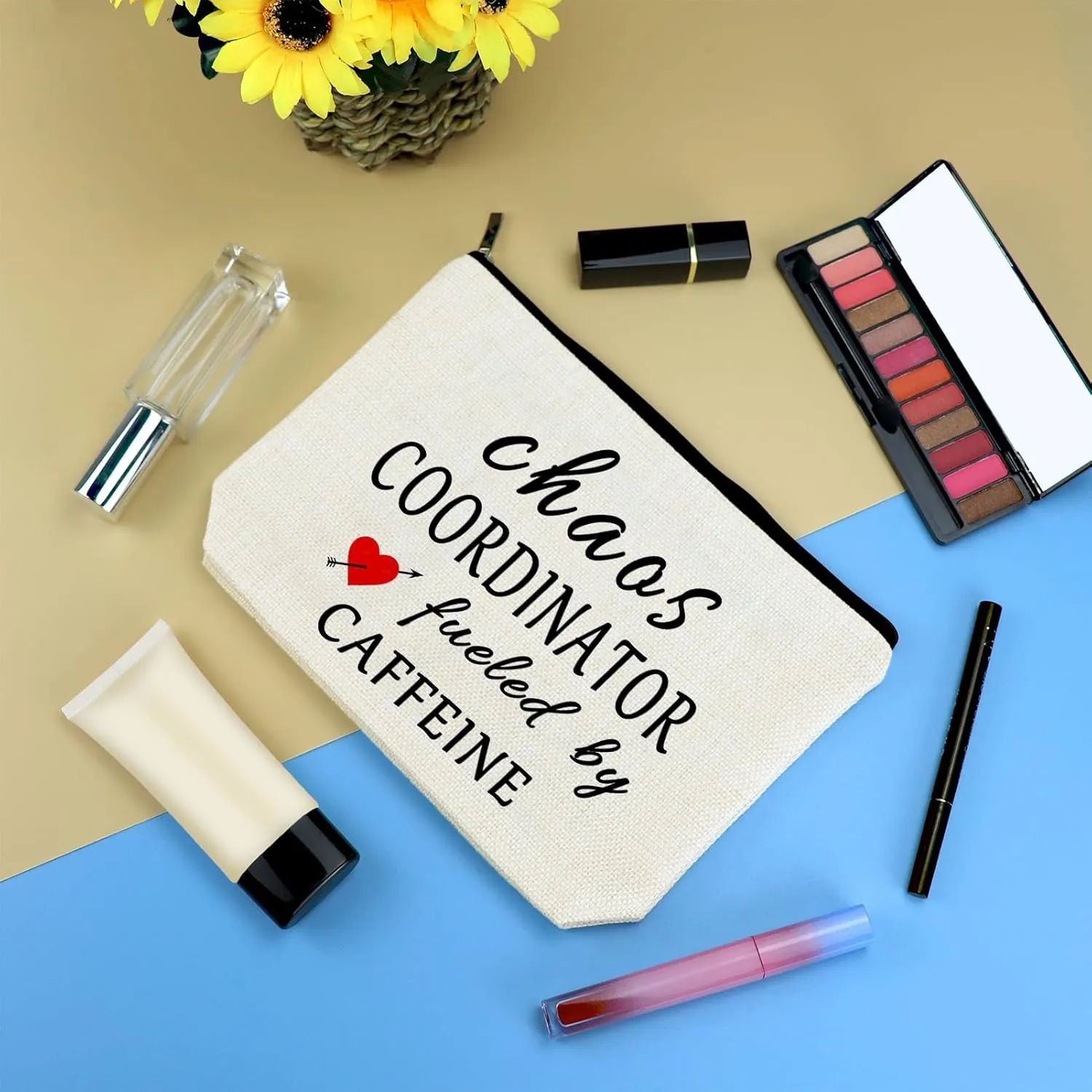 Chaos Coordinator Gifts for Women Makeup Cosmetic Bag Appreciation Gifts for Mom Grandma Christmas Birthday Present for Her Boss Mom Sister Teacher Coworkers Wife Makeup Pouch Case Toiletry Bag