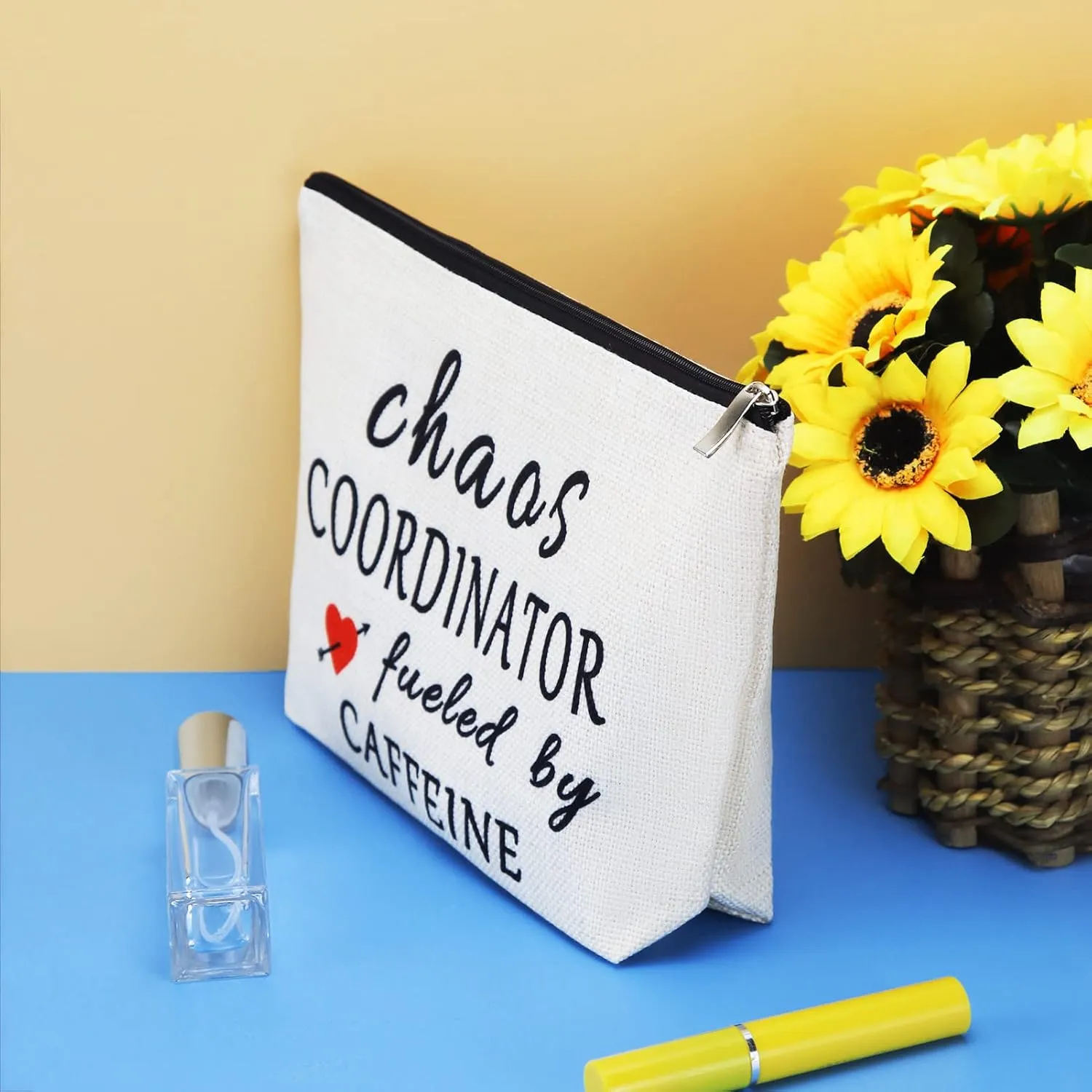 Chaos Coordinator Gifts for Women Makeup Cosmetic Bag Appreciation Gifts for Mom Grandma Christmas Birthday Present for Her Boss Mom Sister Teacher Coworkers Wife Makeup Pouch Case Toiletry Bag