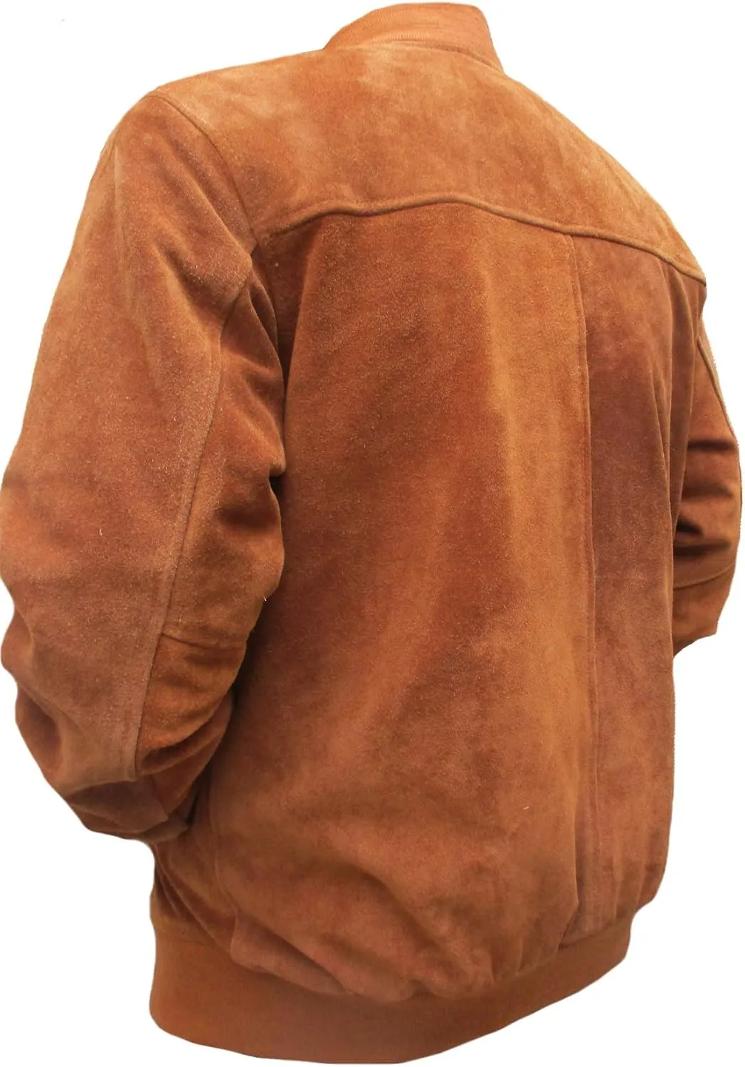 Classyak Men's Fashion Trucker Western Suede Leather Jacket