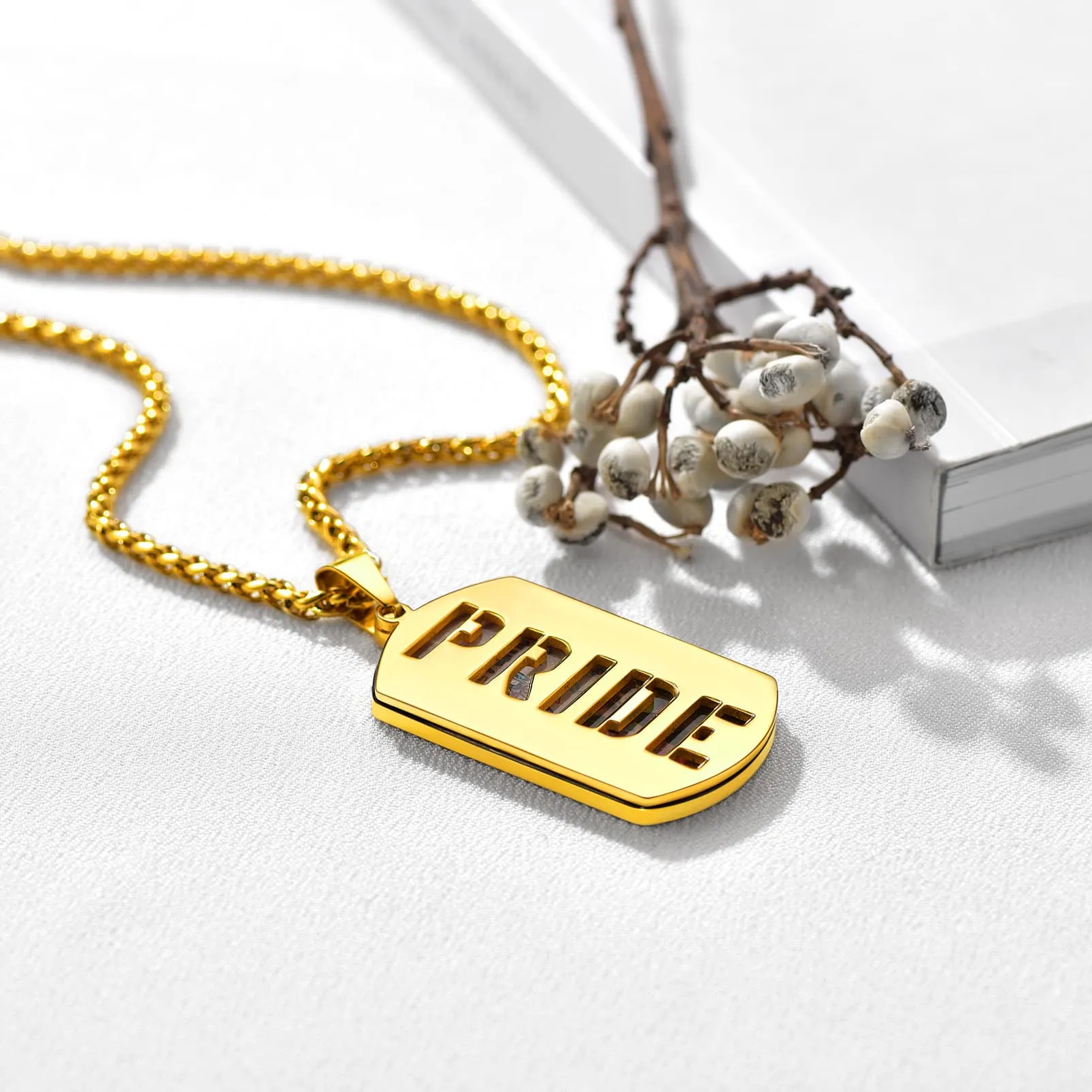 Customized Name Photo Dog Tag Memorial Necklace With Picture