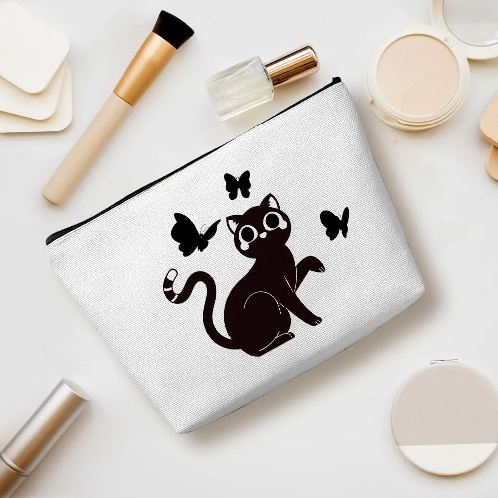 Cute Cat Mom Gifts, Makeup Bag, Funny Cosmetic Bag Cat Gifts for Women, Cats Lover Gift for Sister Girls Mom Birthday Nurse Mothers Day Friendship Travel Toiletry Bags