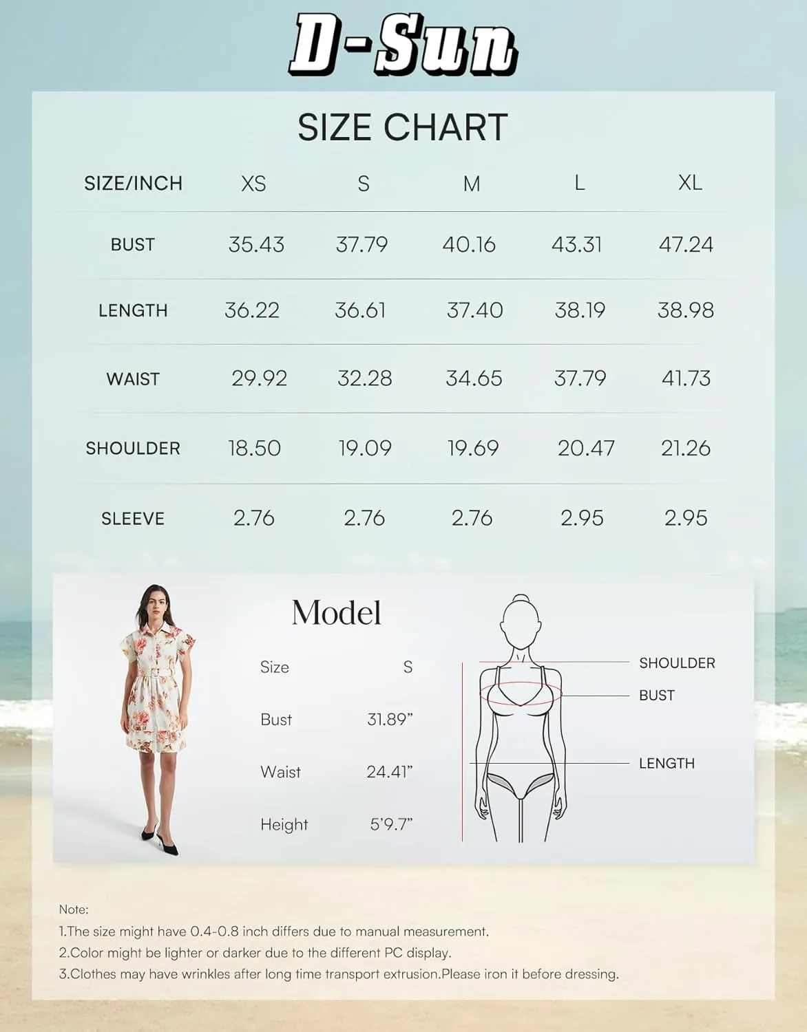 D-Sun Women Button Down Shirt Dress V-Neck Floral Printed Short Sleeve Mini Dress Casual Belted Short Party with Pocket