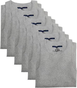 Different Touch 6 Pack Men's Big and Tall Muscle Ribbed Tank Tops A-Shirts Underwear Shirts