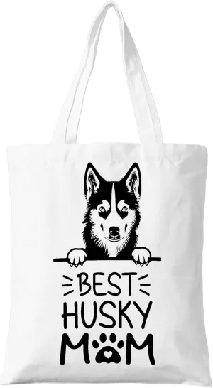 Dog Mom Canvas Tote Bag for Women, Dogs Lover Gift for Dog Mom, Birthday Christmas Dog Themed Gifts For Women.