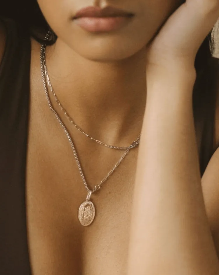 Dual Chain 03 - Sterling Silver 16   2 Extension