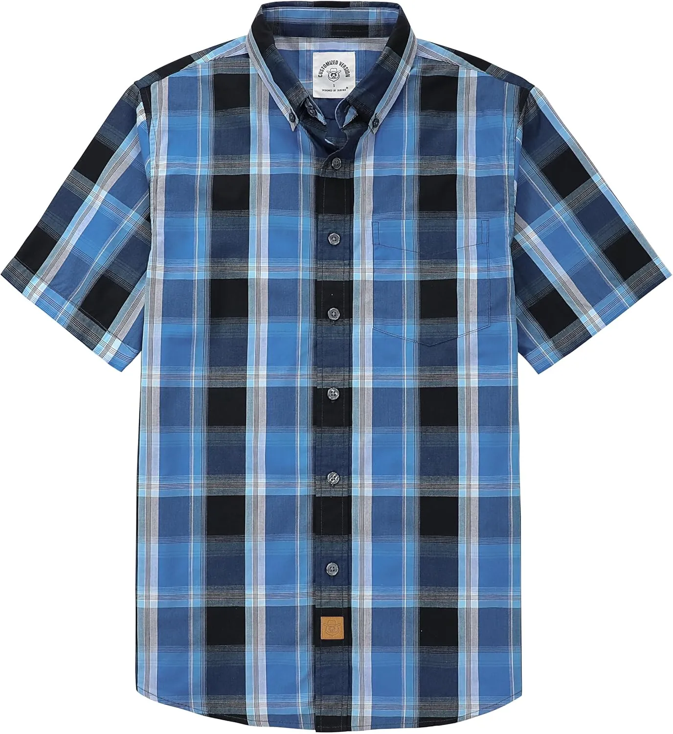 Dubinik Mens Short Sleeve Button Down Shirts Summer Vintage Short Sleeve Button Down Men Lightweight Men's Casual Shirts