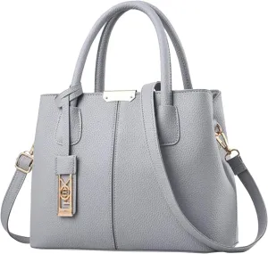 Fashion Handbag Simple Bags Large Capacity One Shoulder Women Bag Man Messenger Bags Small Leather (Grey, One Size)