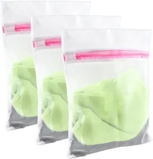 FGY 3PCS Mesh Laundry Bags Mesh Wash Bags for Laundry 10" X 12"