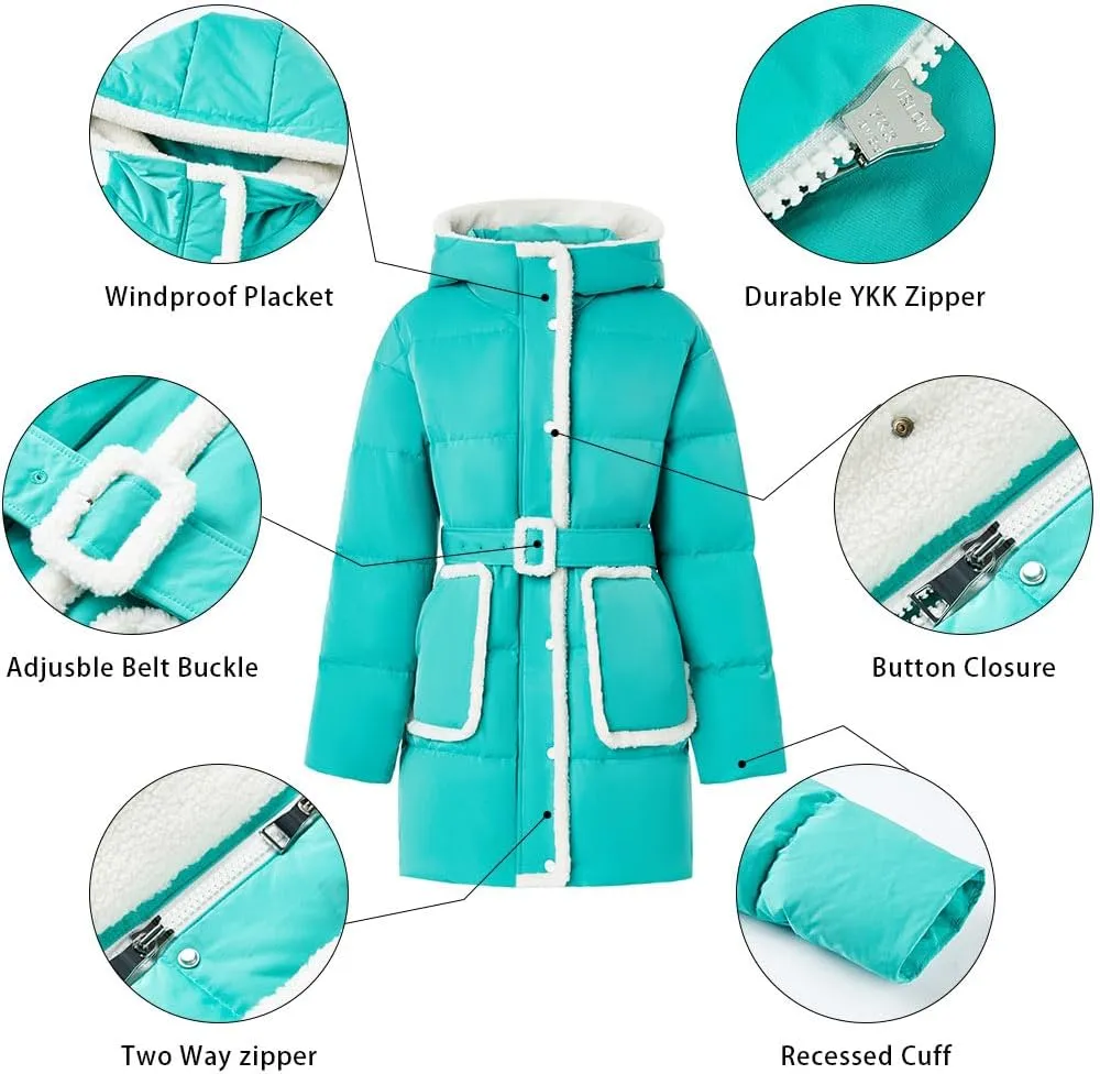 Fitouch Mary Women's Short Down Puffer Coat Jacket | Thicken | 750  Fill Power