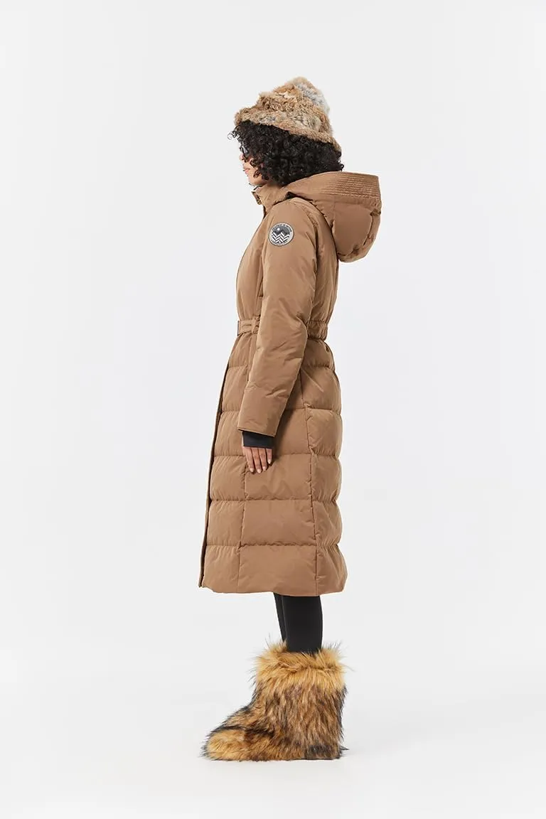 Fitouch Olym Women's Long Down Puffer Parka Jacket | Waterproof | 750  Fill Power