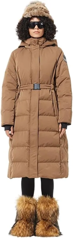 Fitouch Olym Women's Long Down Puffer Parka Jacket | Waterproof | 750  Fill Power