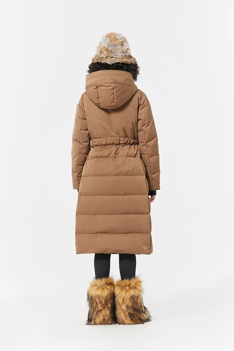 Fitouch Olym Women's Long Down Puffer Parka Jacket | Waterproof | 750  Fill Power