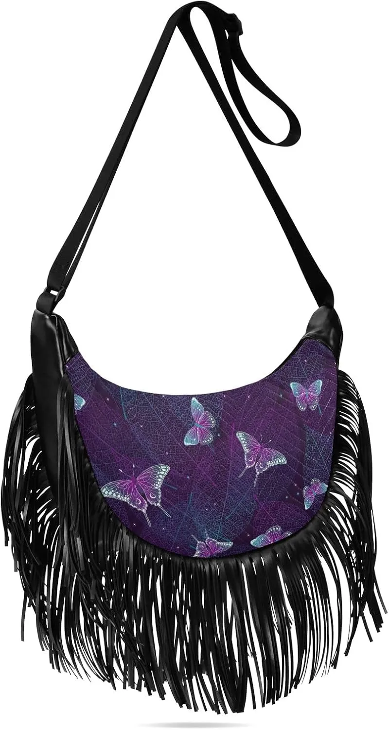 Fringe Crossbody Bag Handbag with Tassel Womens Western Purse Cowgirl Bag