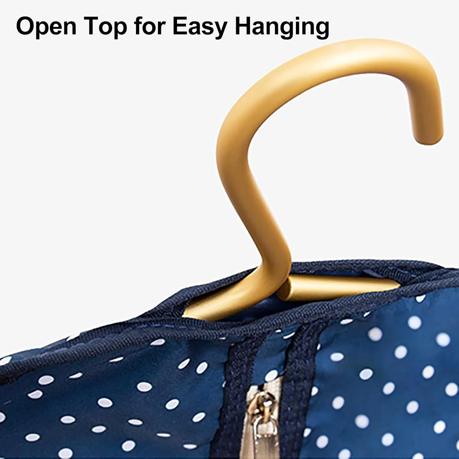 Garment Bags for Hanging Clothes, Hanging Garment Bags for Closet Storage with Clear Window Clothes Cover for Dresses, Coats(Blue,60x120cm/24x47in)