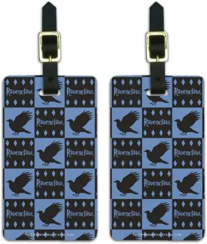 Harry Potter Ravenclaw Pattern Luggage ID Tags Carry-On Cards - Set of 2