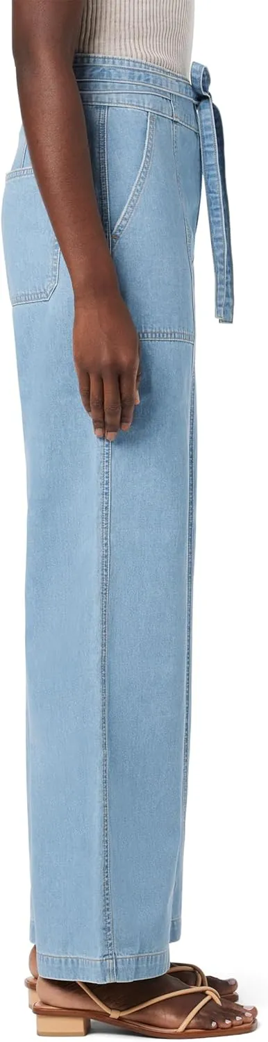 HUDSON Women's Tie Waist Wide Leg Trouser