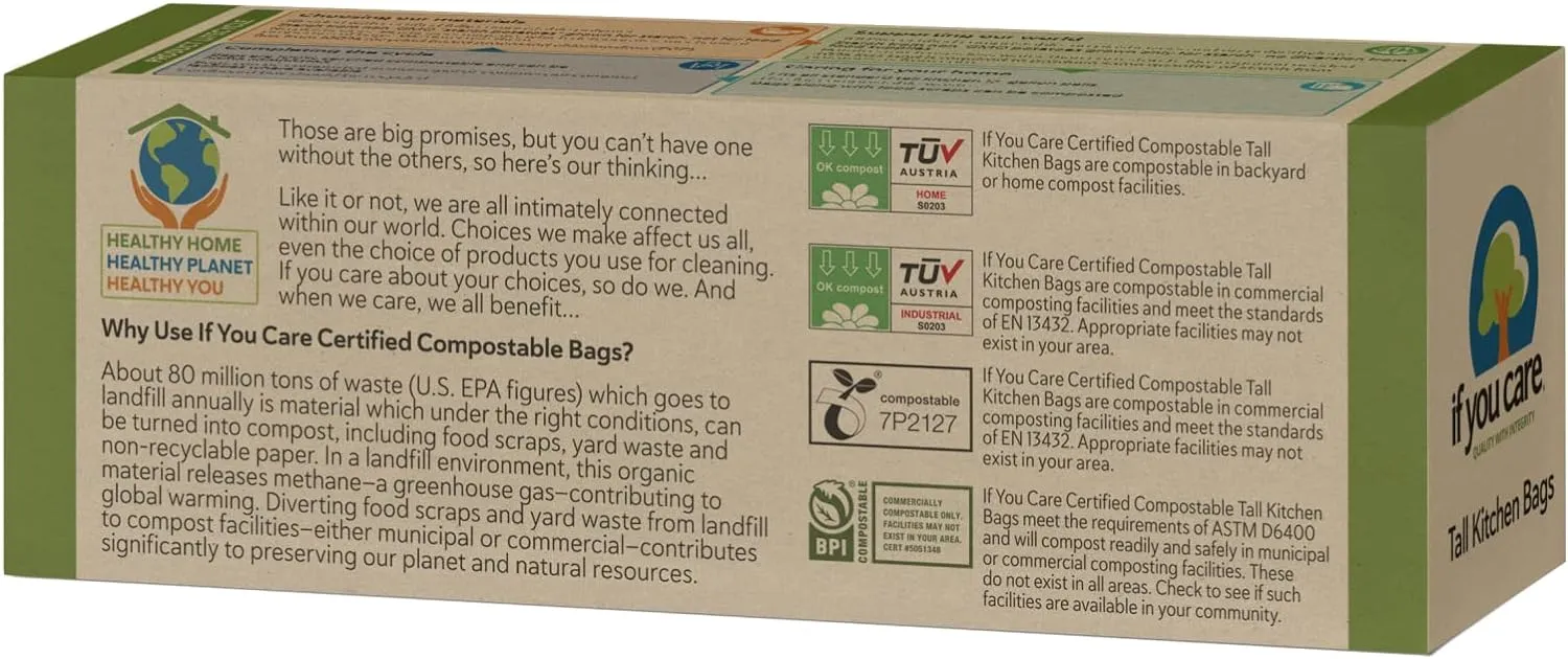 If You Care Tall Kitchen Bags, 13 gal, 12 Count