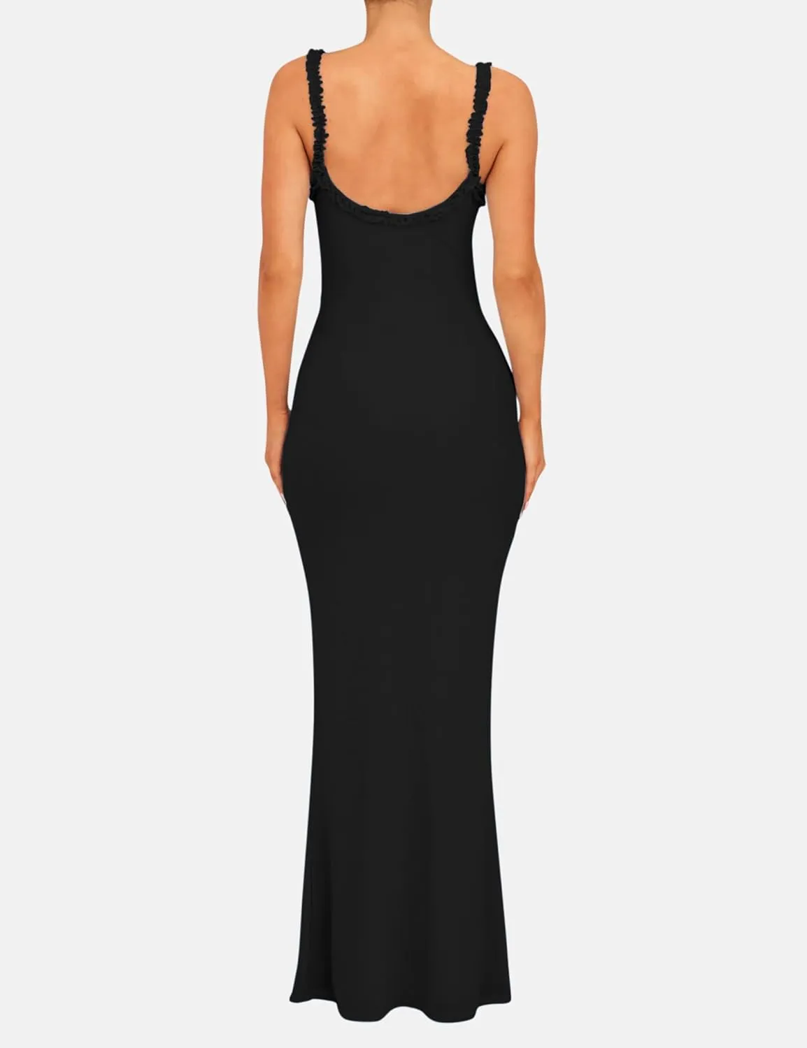 ISZPLUSH Women's Sleeveless All Mesh Dress Sexy Mini Tassel Cut Out See Through Dress High Slit Ruffle Hem Mesh Club Outfit