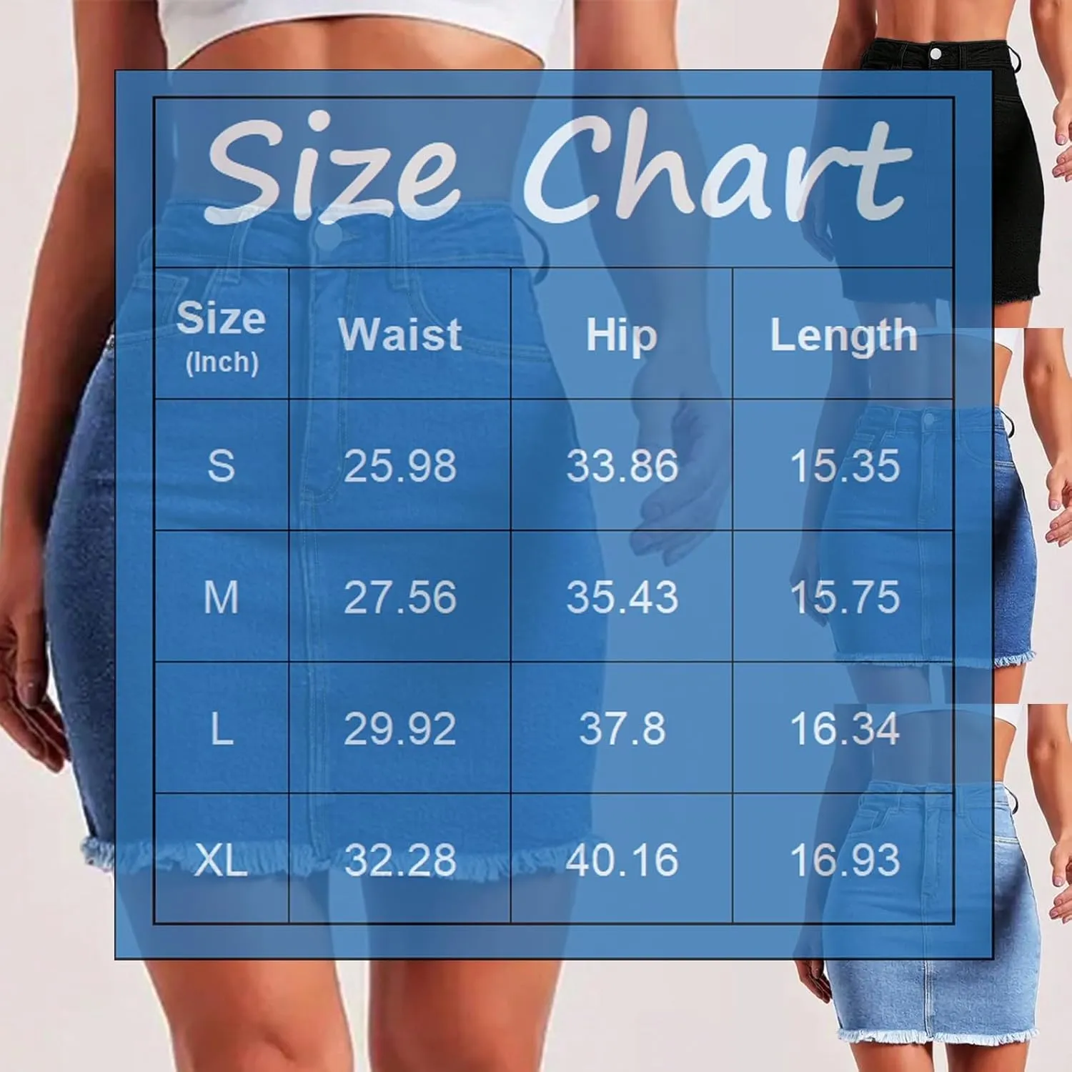 Jean Skirts for Women High Waisted Fray Hem Stretch Denim Mini Skirt Knee Length Y2K Summer Pencil Skirt with Pockets