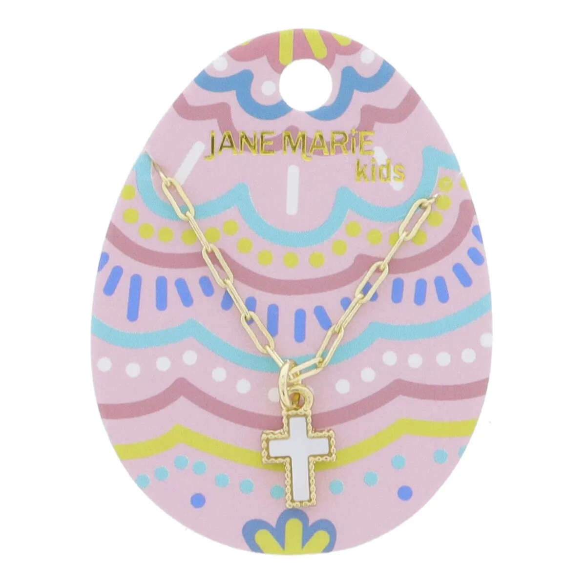 Kids Mini Cross Necklace - 3" Ext