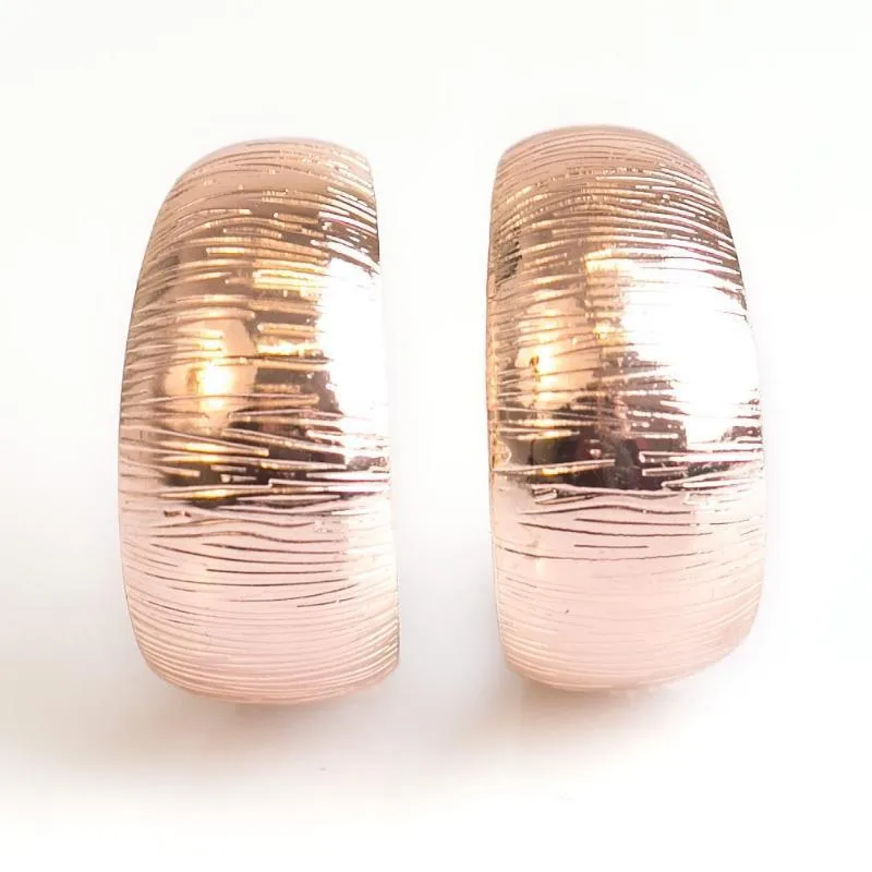 Liberty Bell Rose Gold Hoop Earrings