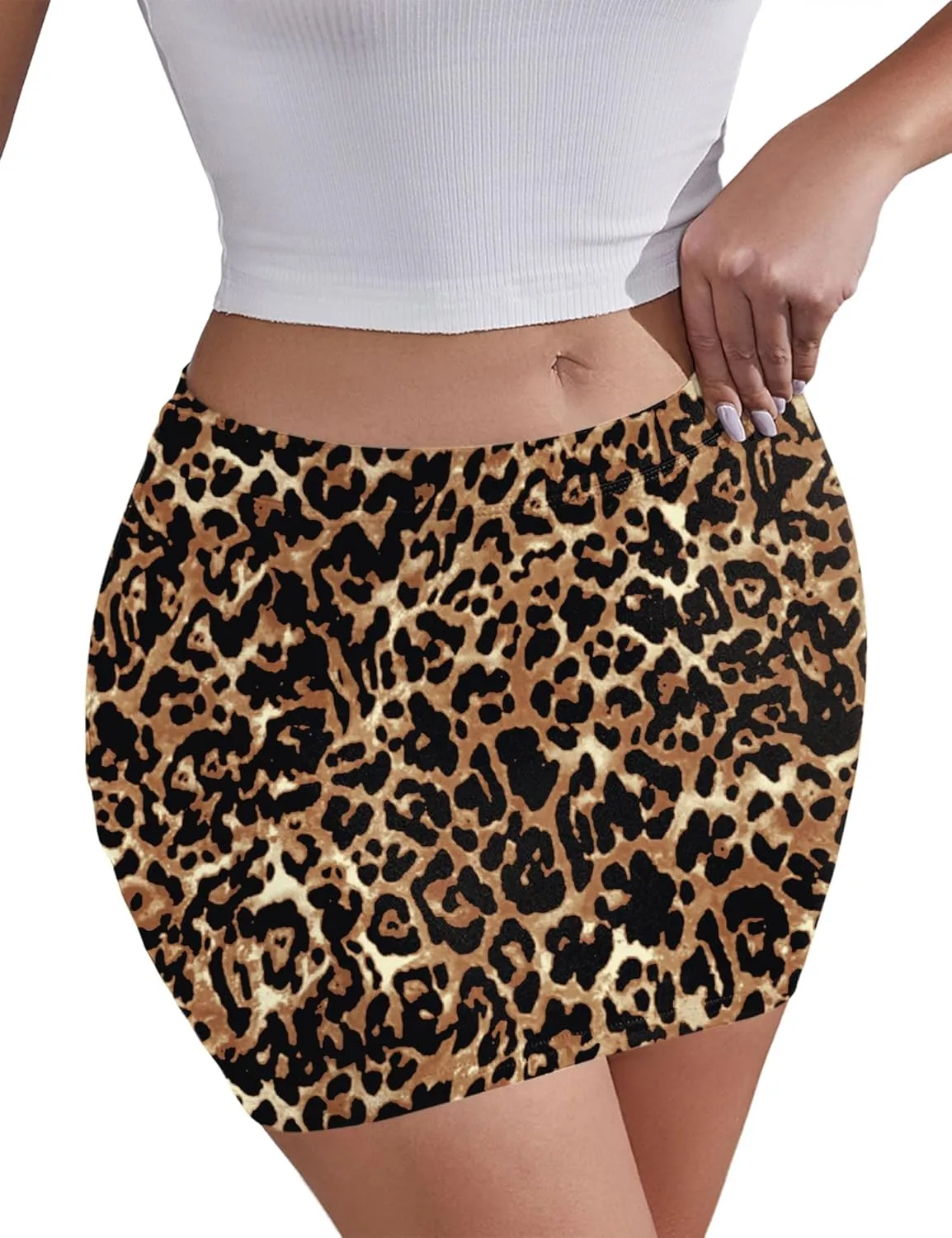 LOMON Y2k Mini Skirts for Women with Shorts Underneath Bodycon Skorts Sexy Club Date Night Micro Pencil Skirt Streetwear
