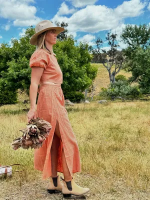 Maise maxi skirt dusty rust