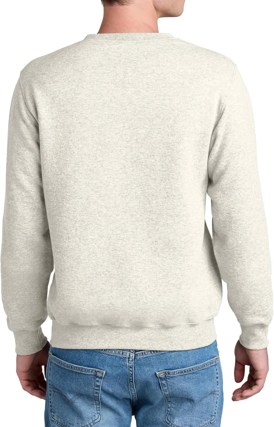 Men's Core Poly Cotton Fleece Pullover Crewneck Kangaroo Pocket Ultra Soft Sweatshirt