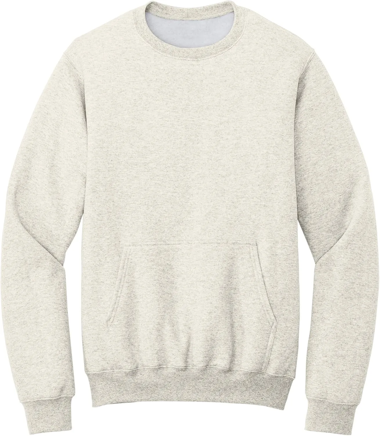 Men's Core Poly Cotton Fleece Pullover Crewneck Kangaroo Pocket Ultra Soft Sweatshirt