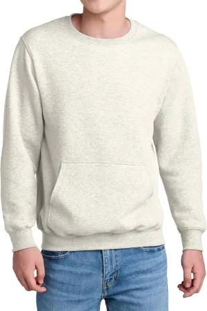 Men's Core Poly Cotton Fleece Pullover Crewneck Kangaroo Pocket Ultra Soft Sweatshirt
