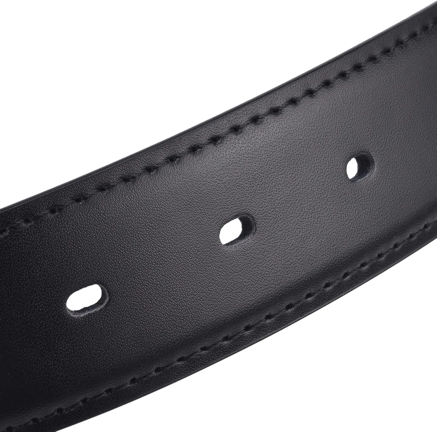 Men's Dress Belt Black Leather Belts for Jeans