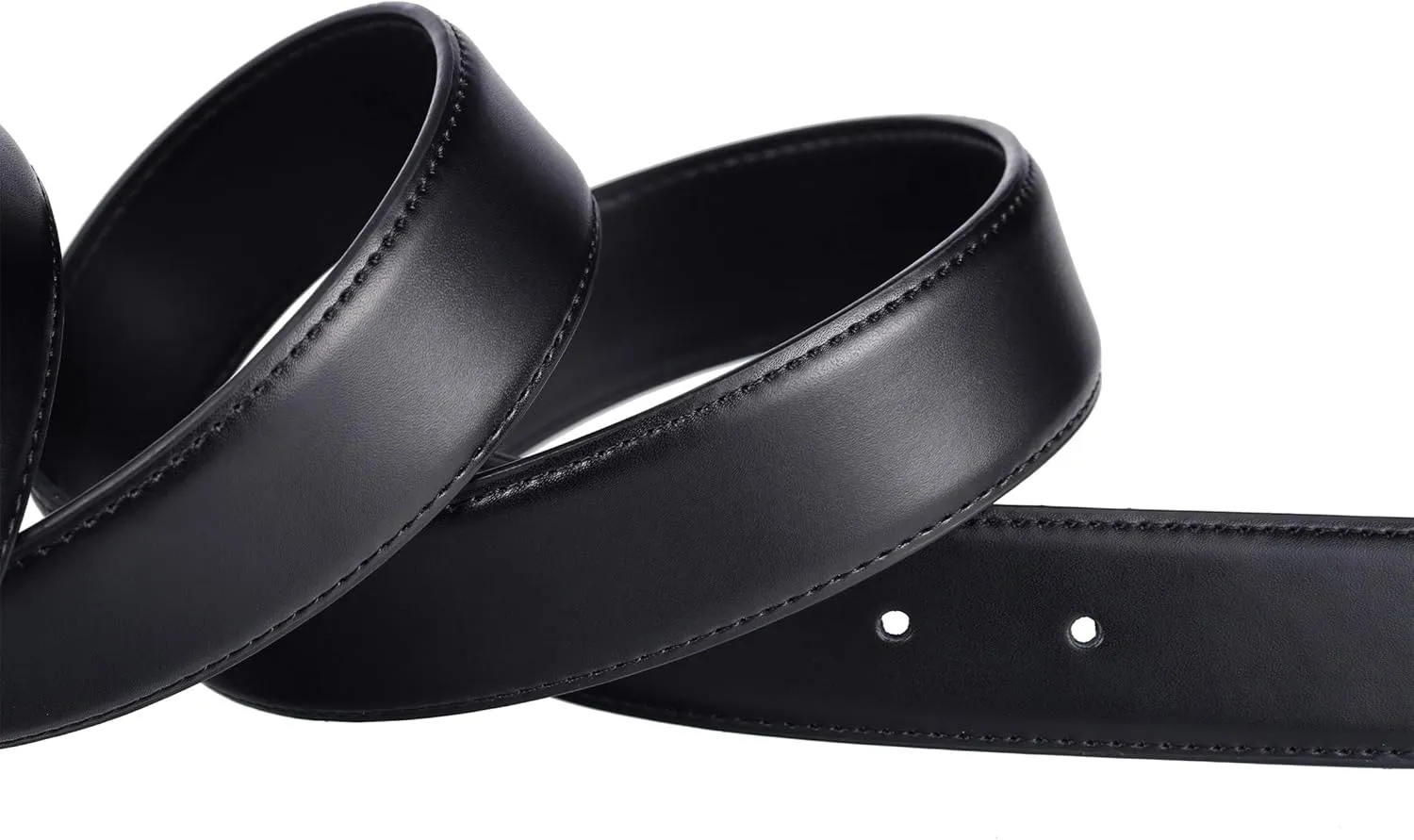 Men's Dress Belt Black Leather Belts for Jeans
