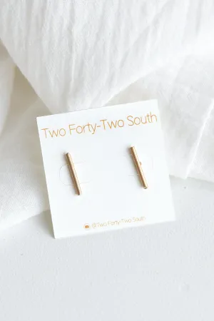 MINI STICK STUD EARRINGS