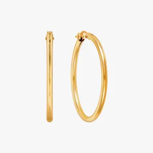 Modern Around Large Hoop Earrings