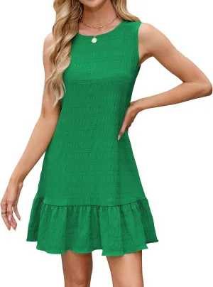 Naggoo Womens Sundress Summer Dresses for Women 2025 Sleeveless Tank Dress Spring Beach Vacation Boho Mini Dress