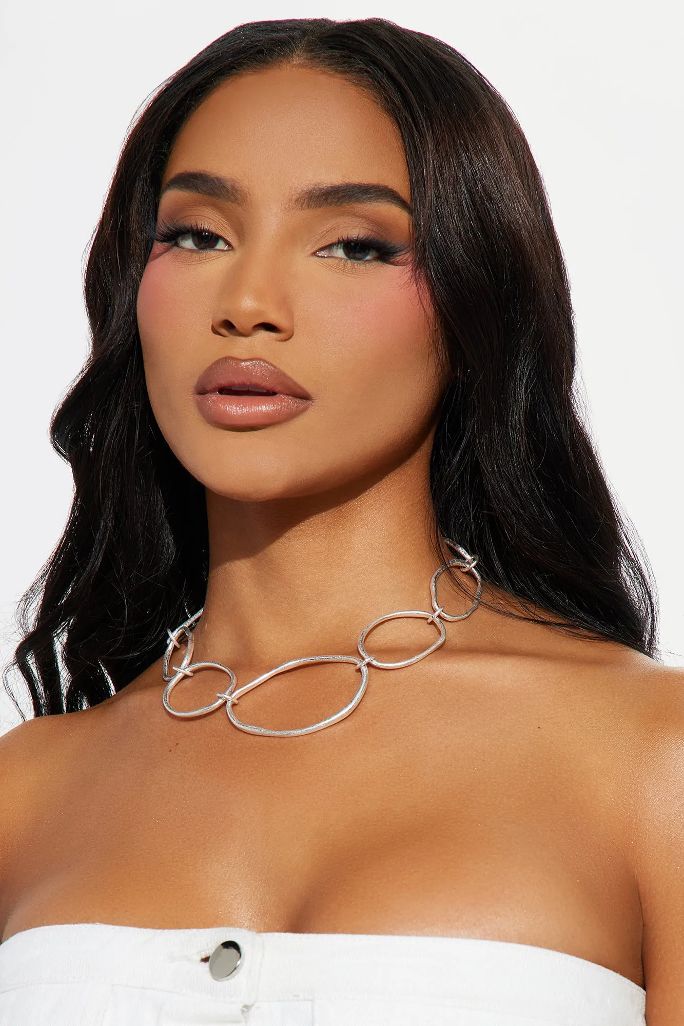 Off Balance Necklace - Silver