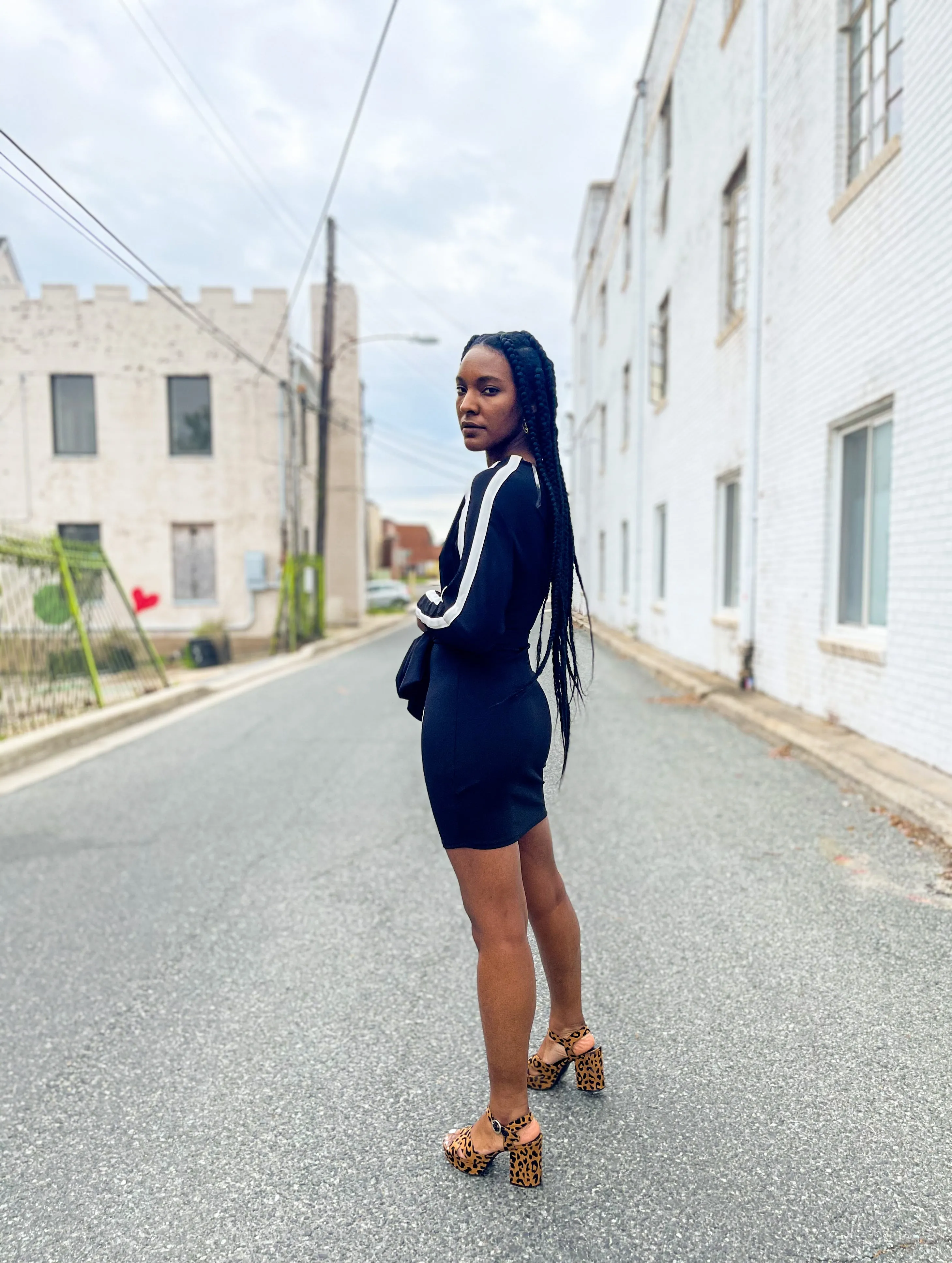 Off Shoulder Midi Dress
