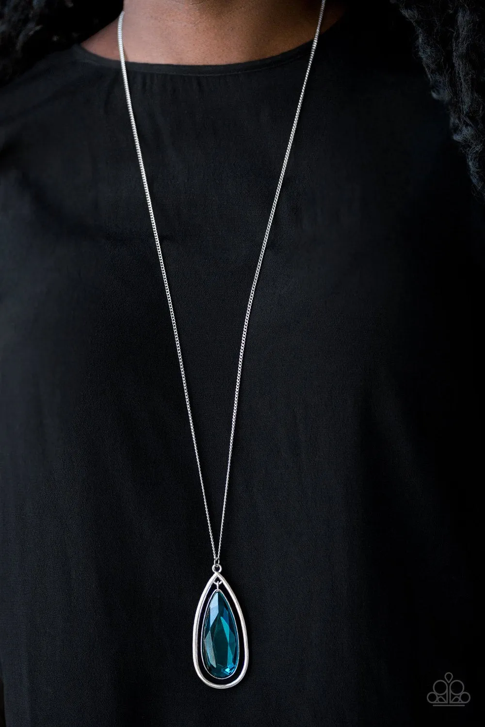 Paparazzi Accessories  - The Royal Coronation #N888 Peg - Blue Necklace